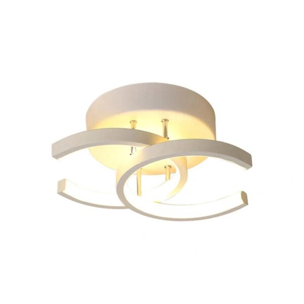 LunaGlow - Elegante LED Deckenlampe Schwarz Weiß 25,5 cm - Image 5