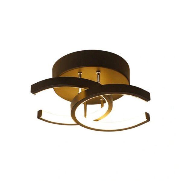 LunaGlow - Elegante LED Deckenlampe Schwarz Weiß 25,5 cm - Image 6
