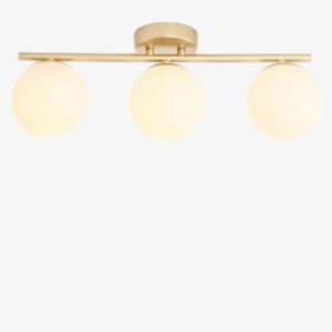 LumiLux - Elegante LED Deckenleuchte 30 cm Weiß Kugel