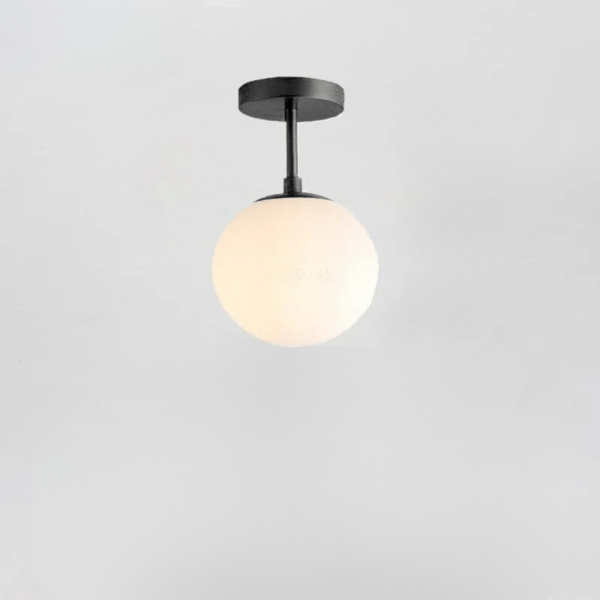 LumiLux - Elegante LED Deckenleuchte 30 cm Weiß Kugel - Image 8