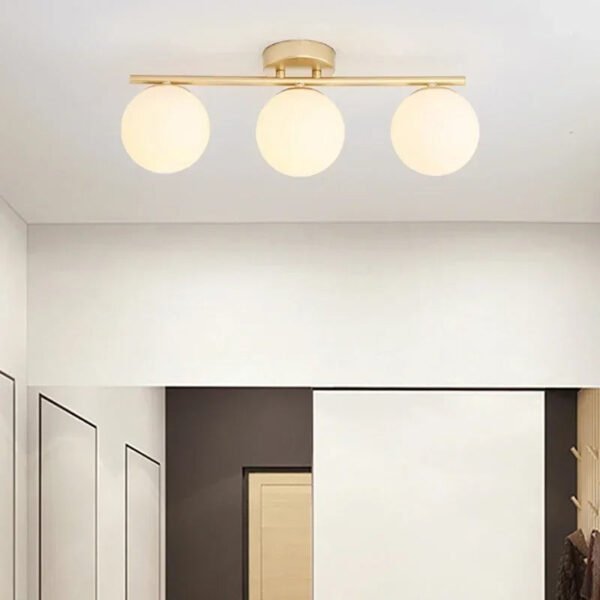 LumiLux - Elegante LED Deckenleuchte 30 cm Weiß Kugel - Image 4