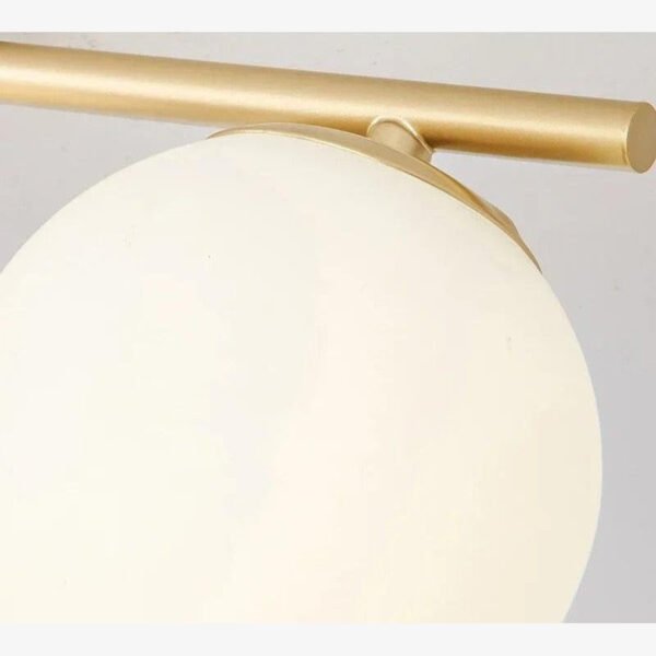 LumiLux - Elegante LED Deckenleuchte 30 cm Weiß Kugel - Image 7