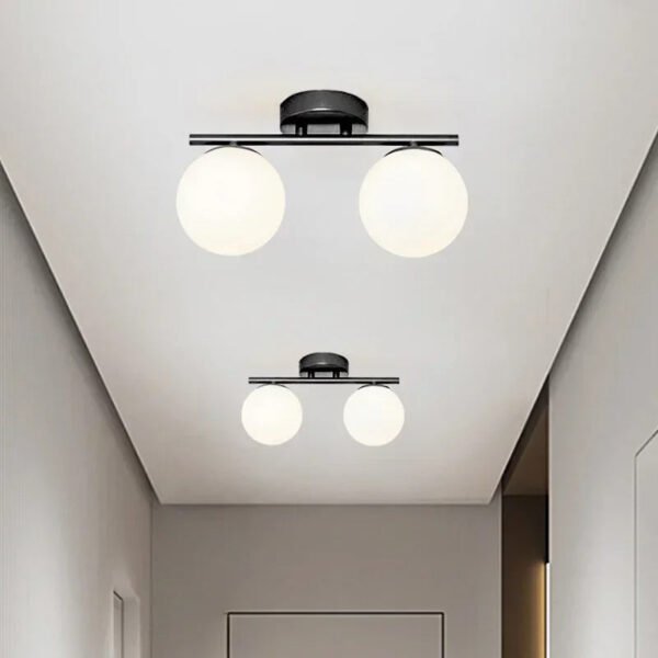 LumiLux - Elegante LED Deckenleuchte 30 cm Weiß Kugel - Image 3