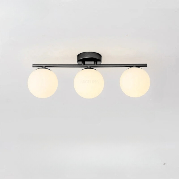 LumiLux - Elegante LED Deckenleuchte 30 cm Weiß Kugel - Image 9