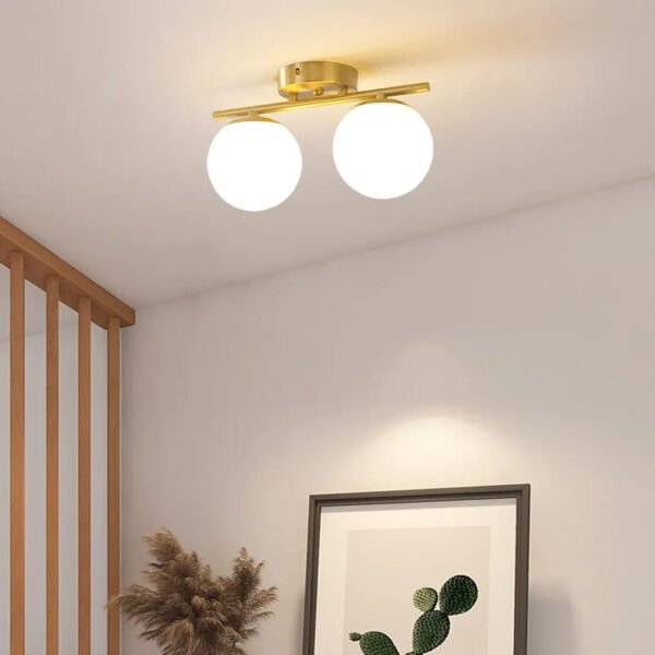 LumiLux - Elegante LED Deckenleuchte 30 cm Weiß Kugel - Image 5