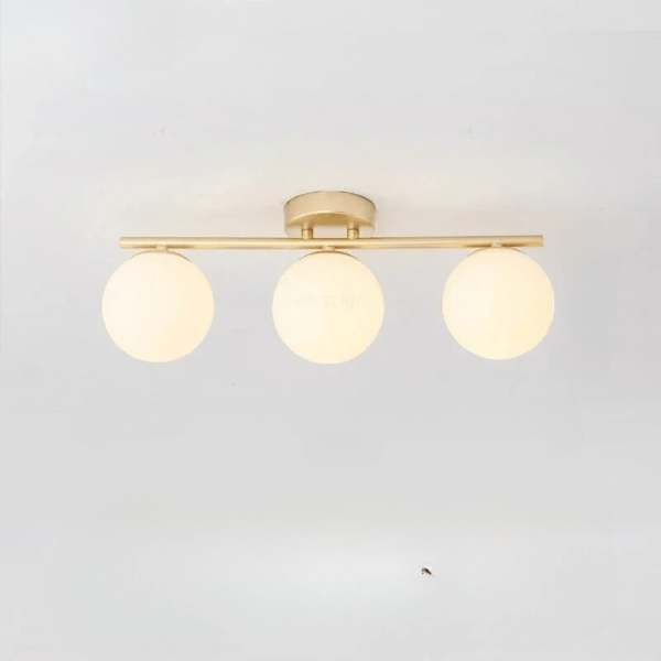 LumiLux - Elegante LED Deckenleuchte 30 cm Weiß Kugel - Image 11