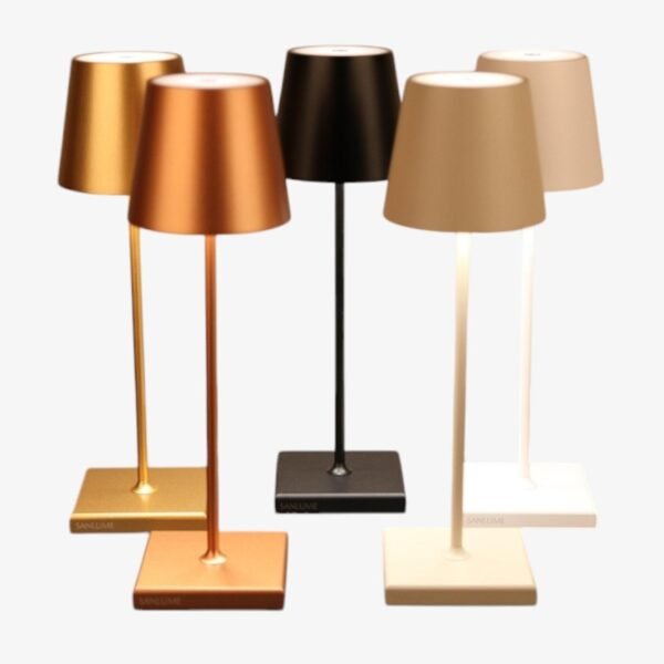 Dimmbare Tischlampe LunaGlow - Tragbar und Elegant