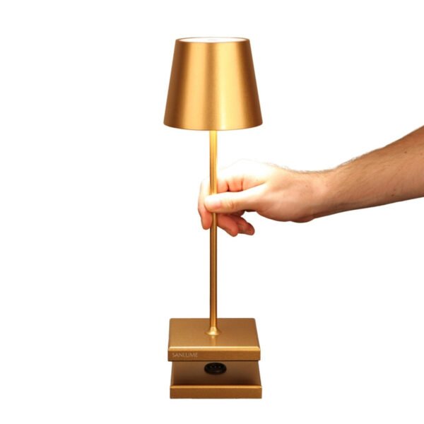 Dimmbare Tischlampe LunaGlow - Tragbar und Elegant - Image 22