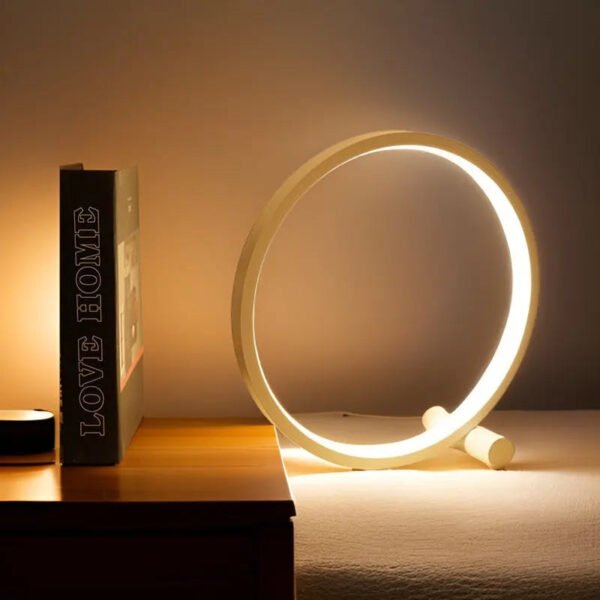 Dimmbares LED-Design Modern – LumaHalo Tischlampe - Image 6