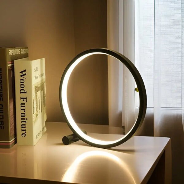 Dimmbares LED-Design Modern – LumaHalo Tischlampe - Image 2