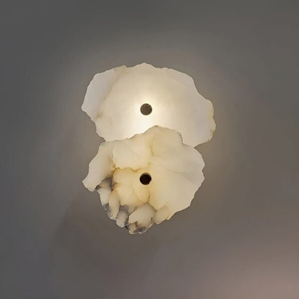 MarbleGleam LED-Wandlampe aus Marmor für Elegante Beleuchtung - Image 3