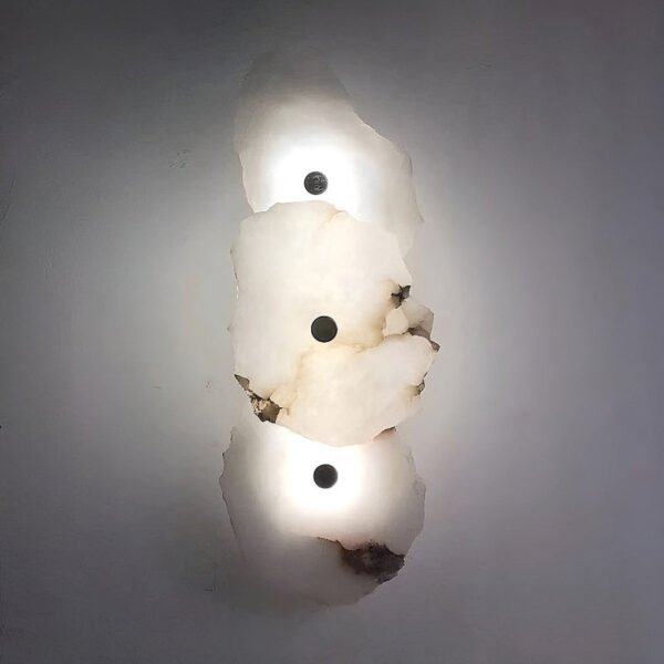 MarbleGleam LED-Wandlampe aus Marmor für Elegante Beleuchtung - Image 4