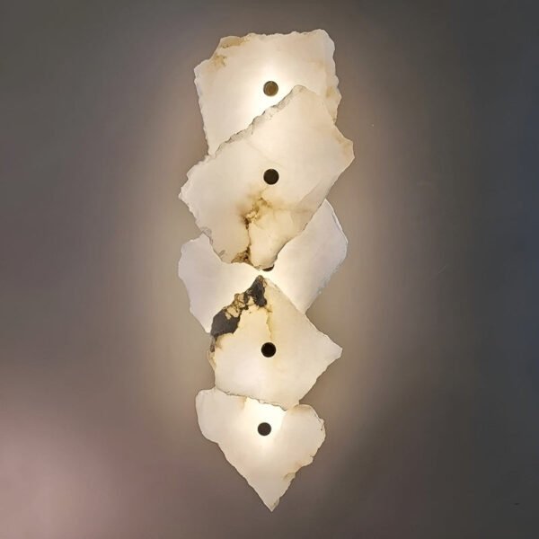 MarbleGleam LED-Wandlampe aus Marmor für Elegante Beleuchtung - Image 5