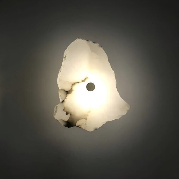 MarbleGleam LED-Wandlampe aus Marmor für Elegante Beleuchtung - Image 2