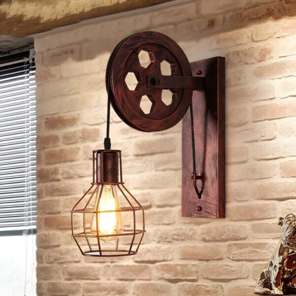 Industrielle Vintage LED Wandlampe GlanzHell - Stilvolles Design - Image 3