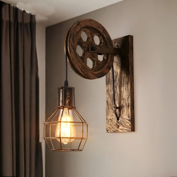 Industrielle Vintage LED Wandlampe GlanzHell - Stilvolles Design - Image 4
